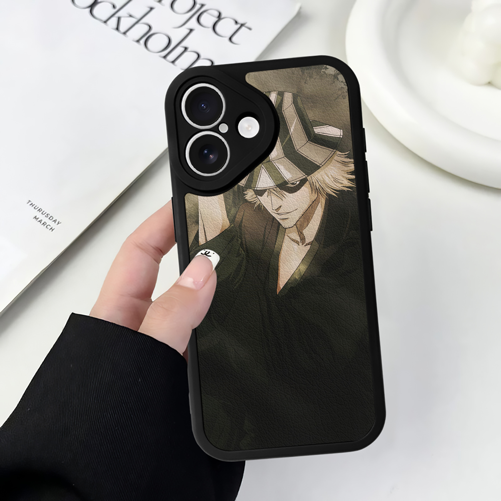 （画像用） ブリーチ BLEACH 【iPhone 16シリーズ対応】シリコンスマホケース（レザー調） 材質：シリコン